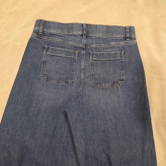 Spanx Wide-Leg Crop Jeans, Size L - Picture 4 of 12